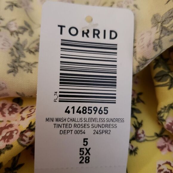 Torrid Challis Mini Sundress Sz 5X - Picture 5 of 7